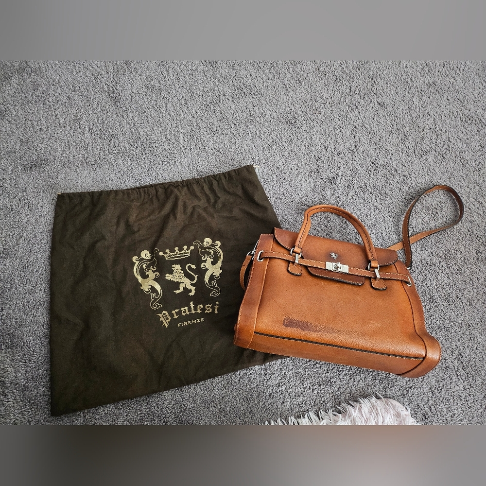 Pratesi Tan Leather Women's Satchel
